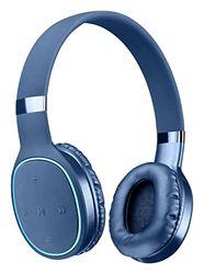 AQL Kosmos 2 | Bluetooth Headphones | Hi-Fi Bluetooth Stereo Headphones with Adjustable Headband - 16 Hours Playtime and 15 Minutes Quick Charge - Remote Control with Microphone - Blue