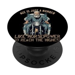 Diseño retro para amantes de las motos PopSockets PopGrip Intercambiable