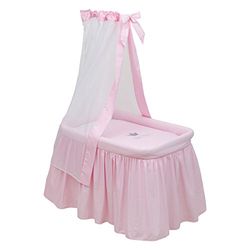 Cambrass 39088 babybed met baldakijn, 55 x 81 x 65 cm, krown roze