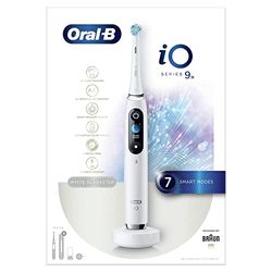 Oral-B iO Series 9n Brosse à Dents Électrique Rechargeable avec 1 Manche Intelligence Artificielle, 1 Brossette et 1 Étui de Voyage Premium Offert