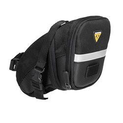 Topeak Aero Wedge Pack Straps Sac de Selle Mixte Adulte, Noir, Taille M