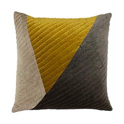 Paoletti Riva Home Kooper - Cojín (poliéster, 55 x 55 cm), Color Gris