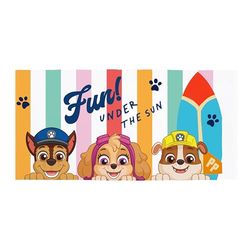 Paw Patrol, asciugamano ufficiale per bambini, super morbido, design con Chase e Skye, perfetto per casa, bagno, spiaggia e piscina, taglia unica, 70 x 140 cm