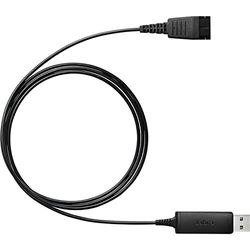 Jabra Link 230 USB Adapter for Corded QD Headset , black