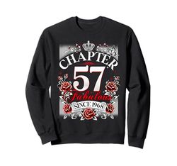 Womens Chapter 57 Fabulous Since 1968 57th Birthday Design Felpa