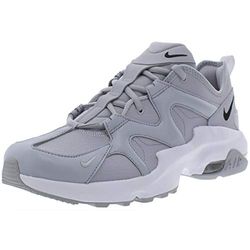 NIKE Air Max Graviton Lea Track Schoen voor heren, Wolf Grijs Zwart Wit, 40 EU