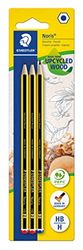 Staedtler Noris 120-S BK3. Lápices de madera certificada. Blíster de 3 unidades.