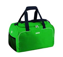 JAKO - Borsa sportiva classica, in bambù, 38 x 21 x 28 cm, colore: Verde sportivo