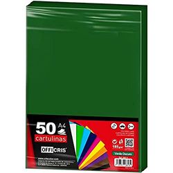 CRISCOLOR CARTULINA A4 VERDE OSCURO 50 UNIDADES