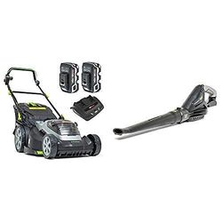 Murray 2x18V (36V) Tondeuse à gazon Lithium-Ion 44 cm de largeur de coupe IQ18WM44, garantie 5 ans + Souffleur 18V Lithium-Ion Machine seule IQ18LB, Vitesse d'air 225 KM/h