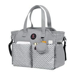 SUPROMOMI Diaper Bag Tote: Large Tote Baby Bag Boy Diaper Bag Stylish Girl Diaper Bag,Shoulder Mommy Bag, Grey, XL