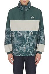 ARMANI EXCHANGE Giacca Camo Anorak, Giacca Uomo, Green G/Lon.fog/G.ga, L