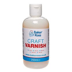 Baker Ross FE585 Craft Varnish Bottle - Pack of 1, Acrylic Varnish, Art and Craft Supplies for Children