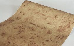BUVU Lámina Adhesiva para Muebles, Aspecto de Madera, Papel Pintado Autoadhesivo, 45 cm x 300 cm, marrón, Vintage, a Rayas, Resistente al Agua, para Muebles, Paredes, armarios, mesas de Cocina