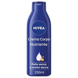 NIVEA Närande kroppskräm 250 ml, 72h kroppsfuktighetskräm berikad med ren hyaluronsyra, mandelolja och serum intensiv näring, fuktgivande kroppskräm torr eller mycket torr hud