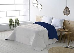 BOHEME Reversible Duvet Two-Tone Ivory/Blue for 150 cm Bed (250 x 270 cm)