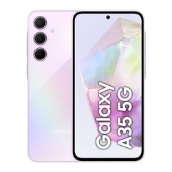 Samsung Galaxy A35 5G, Factory Unlocked Android Smartphone, 128GB, 6GB RAM, 2 day battery life, 50MP Camera, Awesome Lilac, 3 Year Manufacturer Extended Warranty (UK Version)
