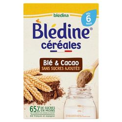 Blédina - Préparation à base de céréales instantanées, cacao, 400g