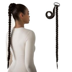 Lullabellz Extra AF Hair Braid, 34-Inch Length, Dark Brown