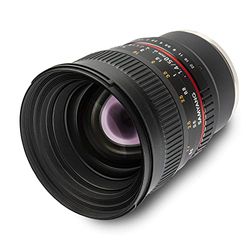 Samyang F1111106101 - Objetivo fotográfico DSLR para Sony E (Distancia Focal Fija 50mm, Apertura f/1.4-22 AS UMC, diámetro Filtro: 77mm), Negro