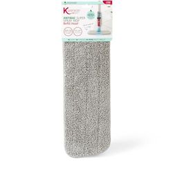 Kleeneze KL080950UFEU7 Testina di ricambio in microfibra antibatterica, Per KL067036, Trattamento con protezione antibatterica, Alta assorbenza, Può essere utilizzata bagnata o asciutta,mop in spugna