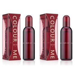 Colour Me Dark Red Perfume for Men and Women. 100ml Eau de Parfum Luxury Fragrance - Mens & Ladies Perfume, Long Lasting Perfume and Aftershave by Milton-Lloyd (Pack of 2)
