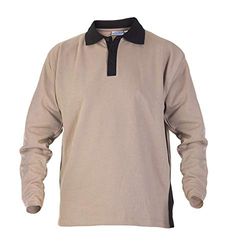 Hydrowear 04700 Tegelen Trui met borstzak, 65% Polyester/35% Katoen, X-Large Mate, Khaki/Zwart