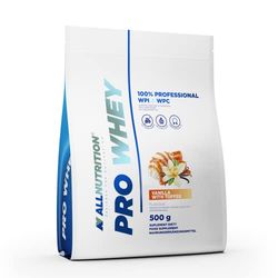 ALLNUTRITION Pro Whey Protein Powder with Branched Amino Acids - Whey Protein Concentrate & Whey Protein Isolate - Pre Workout Powder - Low Calorie Protein Powder - 500g - Vanilla with Toffee
