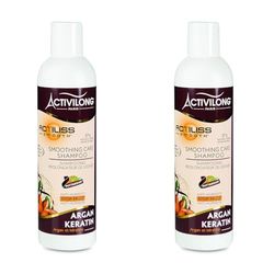 Activilong Actiliss Smooth Shampooing Prolongateur de Lissage Argan et Kératine 250 ml (Lot de 2)