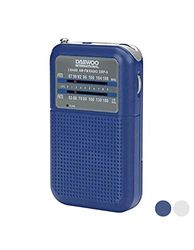 Daewoo DRP-8 analog AM/FM-radio för väska med högtalare, grå