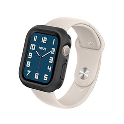RHINOSHIELD Bumper Case Compatible with Apple Watch Series 9/8 / 7 [45mm] | Slim Protective Cover - Lightweight, Shock Absorbent and Non-Slip - Classic Black
