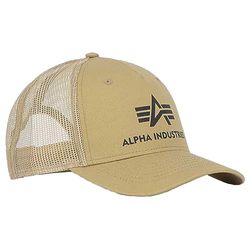 Alpha Industries Basic Trucker Casquette Trucker pour Hommes Sand