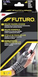 FUTURO Deluxe duimrail, maat L - XL (16,5-20,3 cm), zwart, verstelbaar, voor stabilisatie bij pijn, letsel of zwakke duimgewrichten