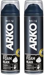 Arko Men Black Shaving Foam 200 Ml (Pack of 2) - Ocean Fresh