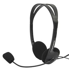 Esperanza Casque multimédia – Filaire Tête öhrer avec Microphone et réglage du Volume