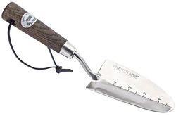 Draper Heritage-productlijn plantenschep met FSC-gecertificeerde handgreep van essenhout, zilver, 32 x 6,7 x 4,5 cm, 36680