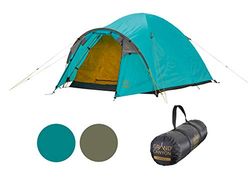 Grand Canyon Topeka 3 Koepeltent voor 3 personen, ultralicht, waterdicht, kleine pakmaat, tent voor trekking, kamperen, outdoor, blauw gras (blauw)