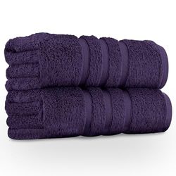 GC GAVENO CAVAILIA Premium Jumbo Bath Sheet 2 Pack - 100% Ring Spun Cotton Towels Bath Sheet - Highly Water Absorbent & Quick Dry Extra Large Bath Sheets - Soft Hotel Quality Bath Towel - Purple