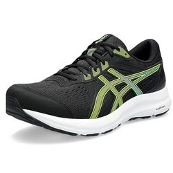 ASICS Herr Gel-Contend 8 sneakers, 43,5 EU, Svart elektrisk lime, 43.5 EU