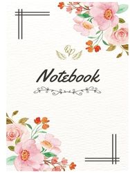 QP Lined A4 Notebook 160 Pages - HardCover - Flowers