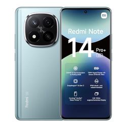 Smartphone Xiaomi Redmi Note 14 Pro+ 5G, 12+512GB, fotocamera AI di livello professionale da 200MP, IP68, HyperCharge da 120W, funzionalità AI (caricabatterie non incluso), Blu