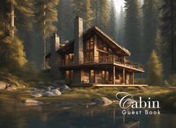 Cabin Guest Book: Guest Book for Vacation Home, Airbnb, Visitor Rental, Visitor’s Log Book for Recording Name & Memories