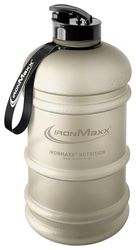 IronMaxx Water Gallon Frosted Sandstone Beige, 2200 ml, BPA- en DEHP-vrij, lekvrije waterfles met schaalverdeling, verkrijgbaar in verschillende kleuren, perfect voor sport, werk en dagelijks gebruik