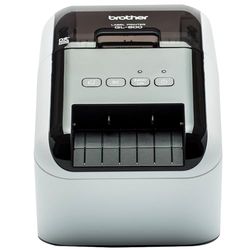 Brother QL-800, Imprimante d'étiquettes, Fonction d'impression Rouge-Noir, Interface USB, Impression de codes-barres, Découpeuse automatique, Imprime jusqu'à 62 mm de largeur