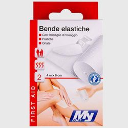 My Doct Bende Elastiche, Cotone, Bianco, 4x6 cm, 2 unità