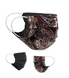 Community Masks 2-pack set unisex makeshift mask reversible mouth protection mask mouth and nose protection reversible mask with print cotton BCI washable