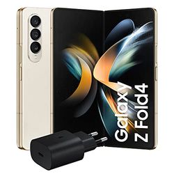 Samsung Galaxy Z Fold4 Smartphone 5G Caricatore Incluso, Smartphone Pieghevole Android SIM Free, 512GB, Display Dynamic AMOLED 2X 6.2â€ /7.6â€ 1,2, Beige 2022 [Versione Italiana]
