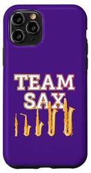 Squadra Sassofono Un Scherzo o Umorismo Divertente Sassofono Custodia per iPhone 11 Pro