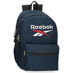 Reebok Boston Zaino Scuola Doppio Comparto Blu 31x44x15 cm Poliestere 20,46L