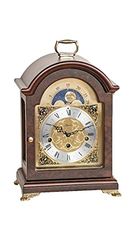 Hermle Table Clock, Wood, Brown, 33cm x 22cm x 15,5cm